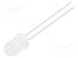 LED - SININEN - 5MM - 1900÷3000MCD - 16° - ETUOSA: KUPERA - 3,3÷4VDC - Pyöreät LEDit - SSL-LX5093USBC - 1