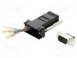 SOVITUS: ADAPTERI - D-SUB 9PIN UROS,RJ45-PISTORASIA - D liittimet - DA09-PMJ8-K-RC - 1