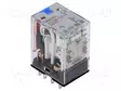RELE - DPDT - UKELAN: 24VDC - 10A/250VAC - ALUSLEVY - Teollisuusreleet - MY2IN-GS-R-24DC - 1