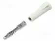 LABORATORY CONNECTOR: 4MM BANANA - PLUG - 36A - 30VAC - 60VDC - VALKOINEN - Banaaniliittimet 4mm - PJP1010-I-BC - 2