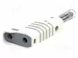 LABORATORY CONNECTOR: 4MM BANANA - PLUG - 36A - 30VAC - 60VDC - VALKOINEN - Banaaniliittimet 4mm - PJP1086-BC - 1