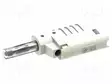 LABORATORY CONNECTOR: 4MM BANANA - PLUG - 36A - 30VAC - 60VDC - VALKOINEN - Banaaniliittimet 4mm - PJP1089-BC - 2