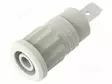 LABORATORY CONNECTOR: 4MM BANANA - SOCKET - 36A - VALKOINEN - INSULATED - Banaanijatkoliittimet - PJP3294-BC - 2