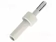LABORATORY CONNECTOR: 4MM BANANA - SOCKET - VALKOINEN - NICKEL PLATED - Banaanijatkoliittimet - PJP3304-IEC-BC - 1