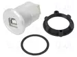 ADAPTERI - USB B RASIA,MOLEMMIN PUOLIN - PANEELIASENNETTAVA,TAKAMUUTTERI - USB liittimet - USB-04C - 1