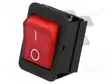 KEINUKYTKIN - DPST - AS: 2 - ON-OFF - 16A/250VAC - PUNAINEN - NEONVALO - 1350 - Keinukytkimet - AE-C1353ABNAC - 1