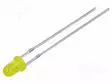 LED - KELTAINEN - 3MM - 20÷100MCD - 40° - ETUOSA: KUPERA - 1,8÷2,4VDC - Pyöreät LEDit - FYL-3014YD1A-C - 1