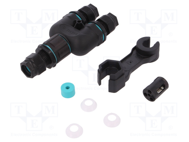 AC LIITIN-RUUVI TERMINAALI - TH399 - 32A - 450V - NAVAT: 3 - AC liittimet ja rungot - THR.399.S3C - 1