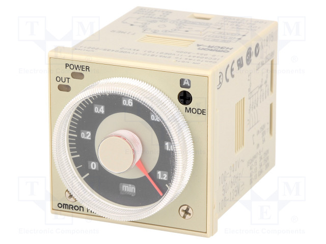 AUTOMATION MODULE: TIMER - 0,05S÷300H - DPDT - 250VAC/5A - 100÷125VDC - Aikareleet ja ajastimet - H3CR-A100-240AC - 1