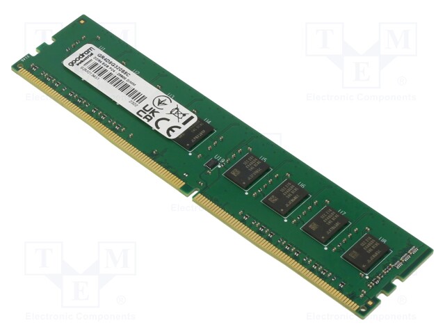 DRAM MUISTI - DDR4 DIMM - 3200MHZ - 1,2VDC - TEOLLISUUS-1GX8 - 0÷85°C - Muistikammat - GR4D8G320S8C - 1
