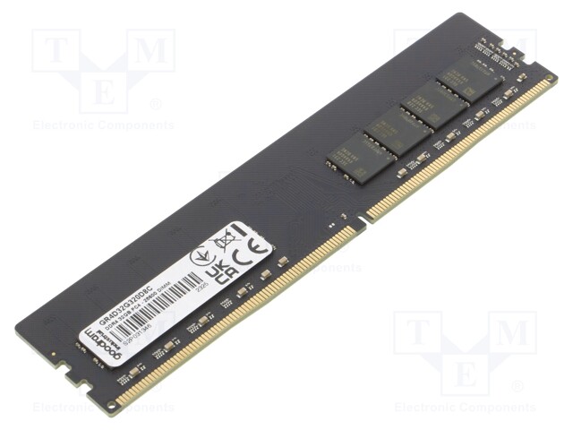 DRAM MUISTI - DDR4 DIMM - 3200MHZ - 1,2VDC - TEOLLISUUS-2GX8 - 0÷85°C - Muistikammat - GR4D32G320D8C - 1