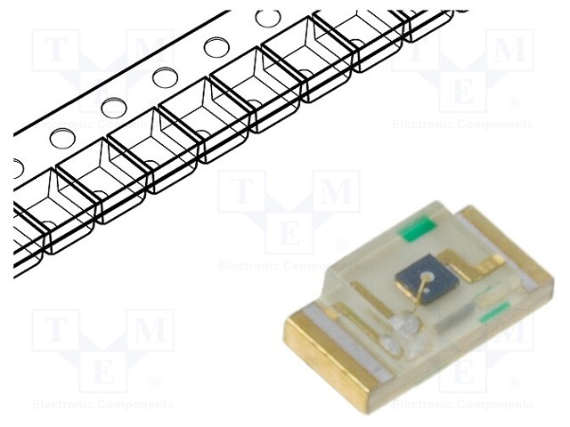 FOTOTRANSISTORI - 1206 - SMD - 940NM - 30V - 120° - LINSSI: LÄPINÄKYVÄ - Fototransistorit - KP-3216P3C - 1