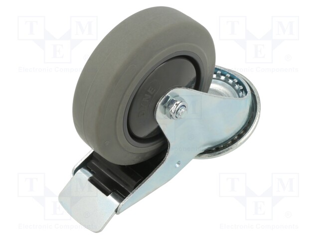 KULJETUSPYÖRÄ - Ø: 100MM - W: 32MM - H: 128MM - VÄÄNTÖ- LUKITUKSELLA - Kuljetuspyörät - KJE-WTE-100K1HC - 1