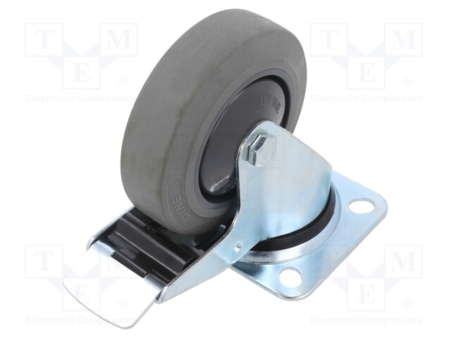 KULJETUSPYÖRÄ - Ø: 100MM - W: 32MM - H: 128MM - VÄÄNTÖ- LUKITUKSELLA - Kuljetuspyörät - KPE-WTE-100K1HC - 1