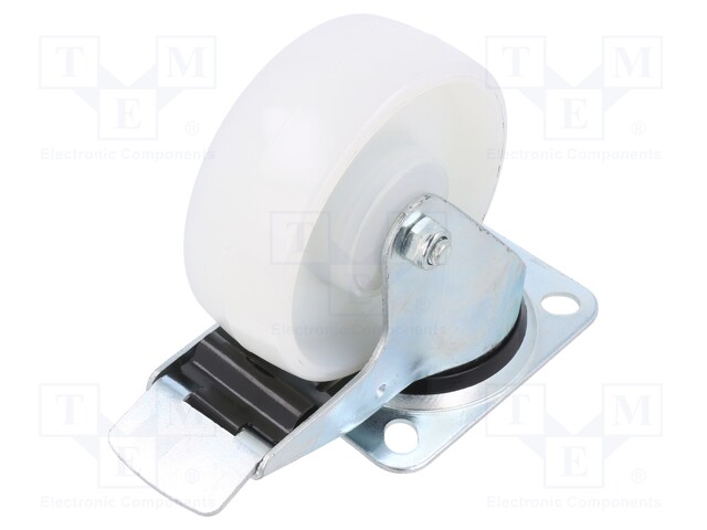 KULJETUSPYÖRÄ - Ø: 100MM - W: 36MM - H: 128MM - VÄÄNTÖ- LUKITUKSELLA - Kuljetuspyörät - KPE-POB-100K1HC - 1