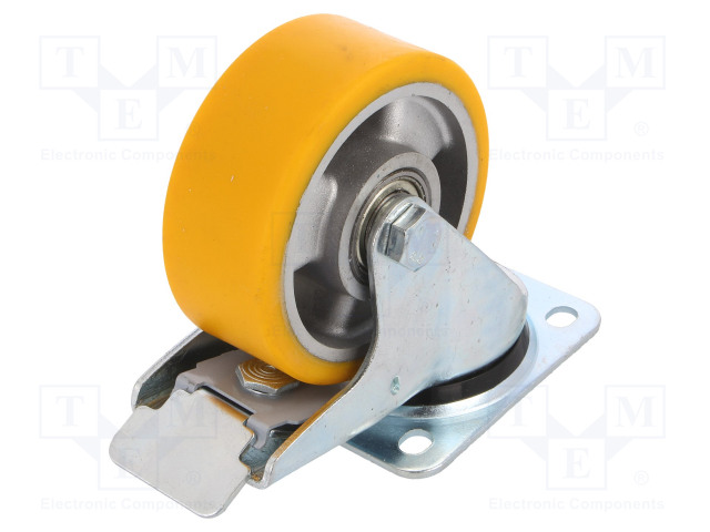 KULJETUSPYÖRÄ - Ø: 100MM - W: 40MM - H: 130MM - VÄÄNTÖ- LUKITUKSELLA - Kuljetuspyörät - KPM-ALPU-100K-HC - 1