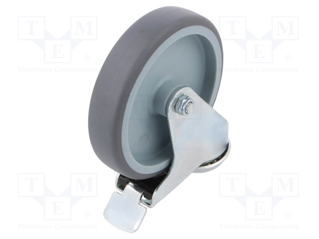 KULJETUSPYÖRÄ - Ø: 125MM - W: 27MM - H: 157MM - VÄÄNTÖ- LUKITUKSELLA - Kuljetuspyörät - KMA-TPA-125S-HC - 1