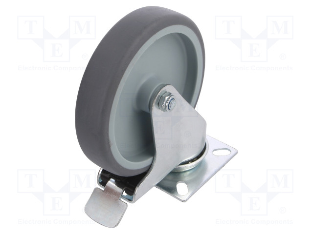 KULJETUSPYÖRÄ - Ø: 125MM - W: 27MM - H: 157MM - VÄÄNTÖ- LUKITUKSELLA - Kuljetuspyörät - KPA-TPA-125S-HC - 1