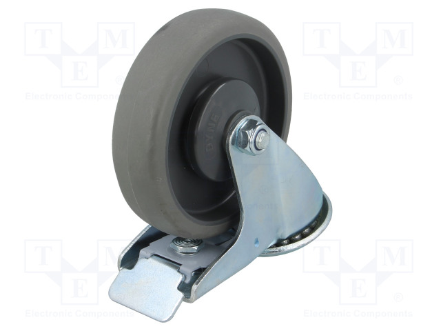 KULJETUSPYÖRÄ - Ø: 125MM - W: 32MM - H: 156MM - VÄÄNTÖ- LUKITUKSELLA - Kuljetuspyörät - KJE-WTE-125K1HC - 1