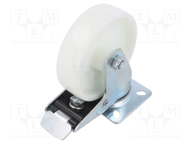 KULJETUSPYÖRÄ - Ø: 125MM - W: 37MM - H: 156MM - VÄÄNTÖ- LUKITUKSELLA - Kuljetuspyörät - KPE-PPB-125S-HC - 1
