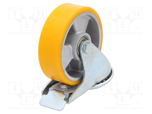 KULJETUSPYÖRÄ - Ø: 125MM - W: 40MM - H: 156MM - VÄÄNTÖ- LUKITUKSELLA - Kuljetuspyörät - KJM-ALPU-125K-HC - 1