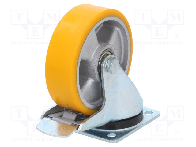 KULJETUSPYÖRÄ - Ø: 125MM - W: 40MM - H: 156MM - VÄÄNTÖ- LUKITUKSELLA - Kuljetuspyörät - KPM-ALPU-125K-HC - 1