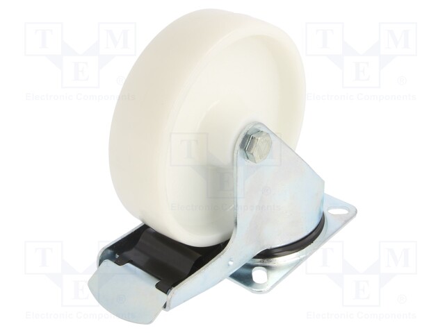 KULJETUSPYÖRÄ - Ø: 160MM - W: 40MM - H: 195MM - VÄÄNTÖ- LUKITUKSELLA - Kuljetuspyörät - KPE-POBW-160S-HC - 1