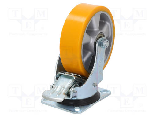 KULJETUSPYÖRÄ - Ø: 160MM - W: 50MM - H: 200MM - VÄÄNTÖ- LUKITUKSELLA - Kuljetuspyörät - KPW-ALPU-160K-HC - 1