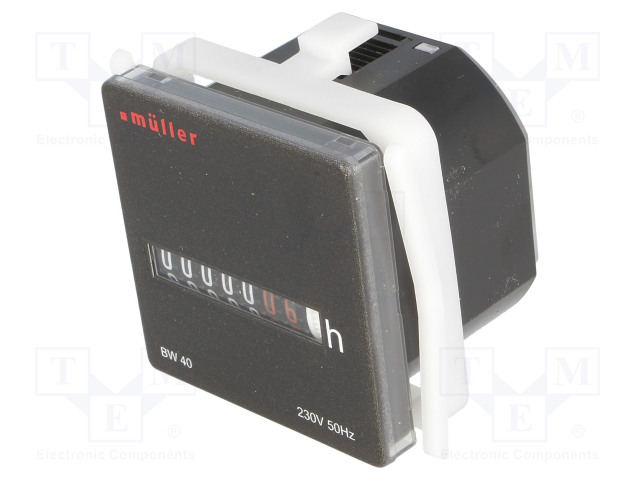 KÄYTTÖTUNTIMITTARI - MEKAANINEN 230VAC - Digitaaliset ja mekaaniset laskurit - LCP-BW230VAC - 1