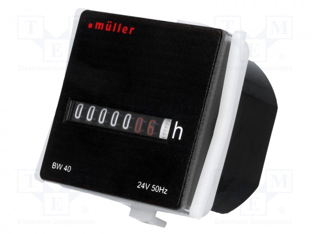 KÄYTTÖTUNTIMITTARI - MEKAANINEN 24VAC - Digitaaliset ja mekaaniset laskurit - LCP-BW24VAC - 1