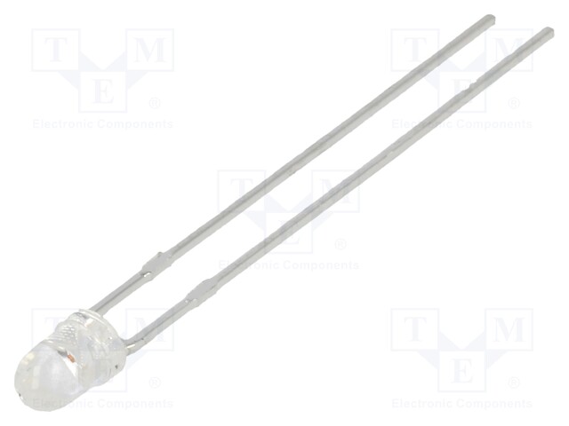LED - 2,9MM - PUNAINEN - 125MCD - 30° - ETUOSA: KUPERA - 2,1÷2,5V - 105MW - Pyöreät LEDit - SSL-LX3044IC - 1