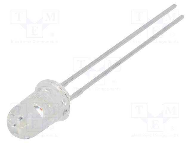 LED - PUNAINEN - 5MM - 600MCD - 20° - ETUOSA: KUPERA - 2÷2,5VDC - -40÷85°C - Pyöreät LEDit - SSL-LX5093XIC - 1