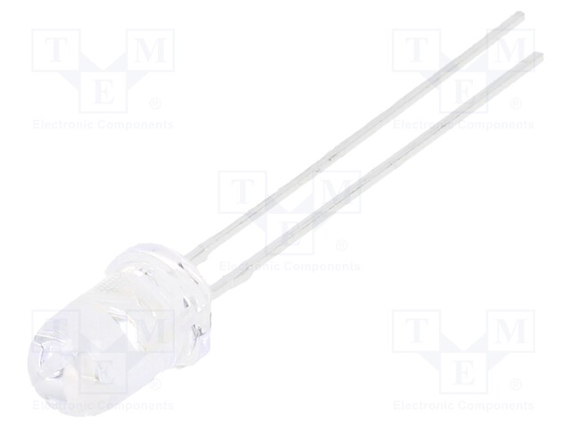 LED - SININEN - 5MM - 1900÷3000MCD - 16° - ETUOSA: KUPERA - 3,3÷4VDC - Pyöreät LEDit - SSL-LX5093USBC - 1