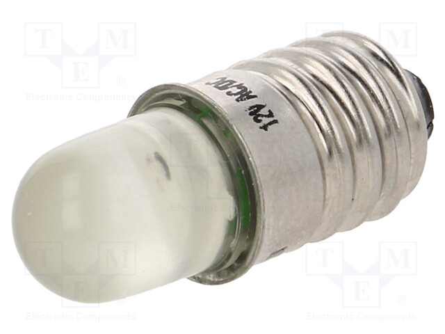 LED LAMPPU - KELTAINEN - E10 - 12VDC - 12VAC - Merkkivalot ja pienoislamput - LY-E10-12ACDC - 1