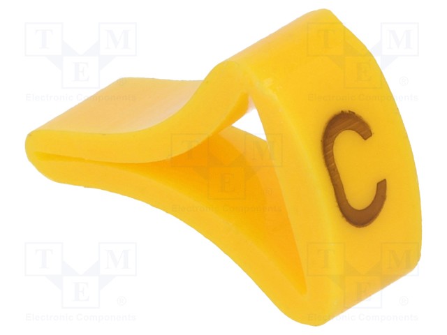 MERKIT - MERKINTÄ: C - 6÷10,5MM - H: 16MM - A: 10MM - -30÷100°C - L: 5MM - Kaapeleiden merkintä - MZ-3C - 1