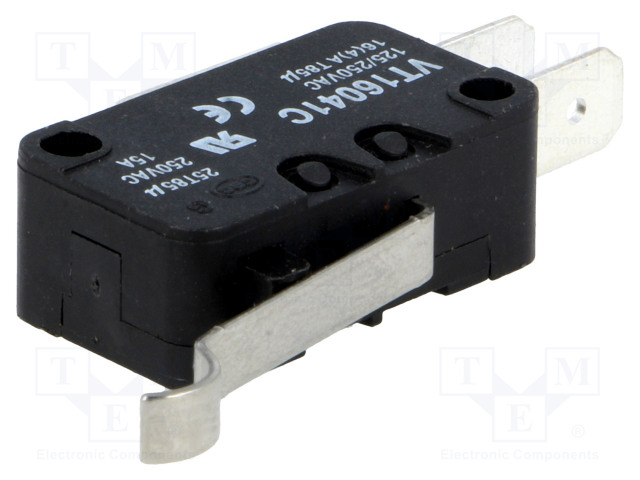 MIKROKYTKIN SNAP ACTION - 14A/250VAC - SPDT - RLIITOKSEN MAX:OHM - SANP ACTION mikrokytkimet - VT16041C - 1