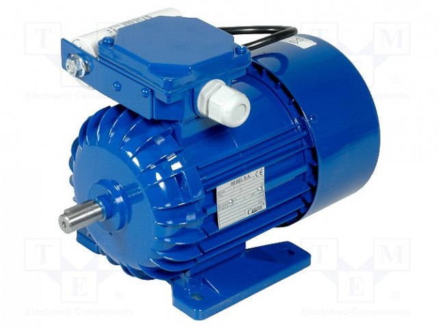 MOOTTORI: AC - 1-VAIHEINEN - 0,37KW - 230VAC - 1320KIERROSTA/MIN - 2,68NM - Sähkömoottorit - SEMH71-4C - 1