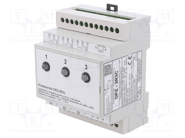 TASON VALVONTARELE - JOHTAVAN NESTEEN TASO - 230VAC - DIN-KISKOLLE - Valvontareleet - DPZ-2R3C230VAC - 1