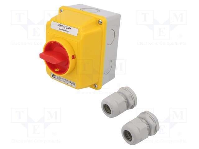 NOKKAKYTKIN-ASENNOT: 2 - 16A - 0-1 - RAPPAUKSEN PÄÄLLE - AS: 2 - Nokkakytkimet - LK16R-2-8211-OB2ZC - 1