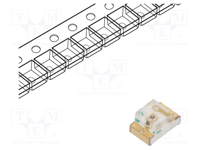 LED - ORANSSI - SMD - 0805 - 180÷300MCD - 2÷2,5VDC - 2X1,25X1,1MM - 140° - Pintaliitos LED - KP-2012SEC - 1