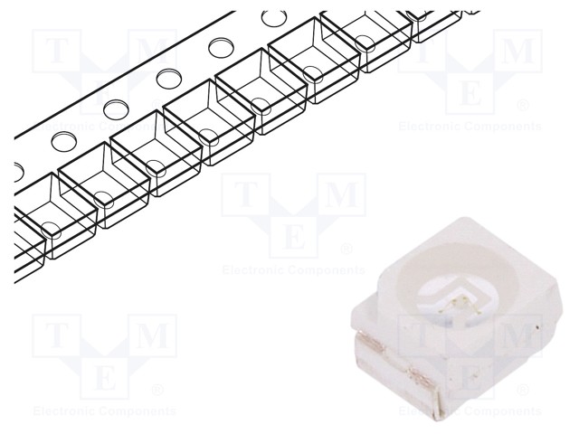 LED - SININEN - SMD - 3528,PLCC2 - 350÷500MCD - 2,8÷3,6VDC - 120° - 20MA - Pintaliitos LED - FYLS-3528NUBC - 1