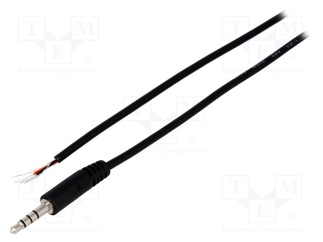 LIITIN: JACK 3,5MM X 16,8MM - PISTOKE - UROS - NAVAT: 4 - 2M - Plugit ja jakit - FC68122C - 1