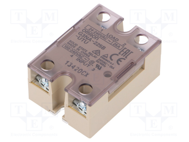 RELE: PUOLIJOHDE - 100÷240VAC - 25A - 24÷240VAC - G3NA - -30÷80°C - Puolijohdereleet - G3NA-225B-240AC - 1