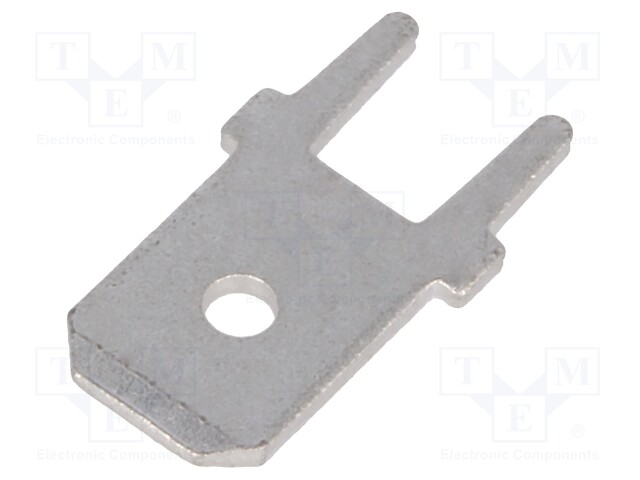 PURISTUSLIITIN - LITTEÄ - 6,3MM - 0,8MM - UROS-THT - MESSINKI - KOK.PIT: 14MM - Juotoskorvat ja kaapeliliittimet - PCB - FS1536NC - 1