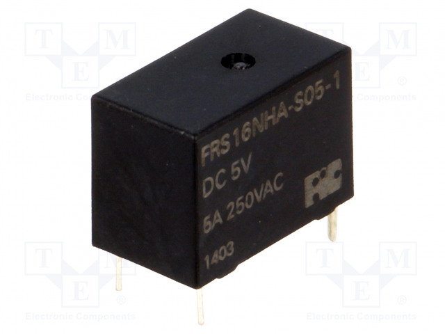 RELE - SPST-NO - UKELAN: 5VDC - 5A - 5A/125VAC - FRS1 - Pienoisreleet - FRS16NHA-S51-5VDC - 1