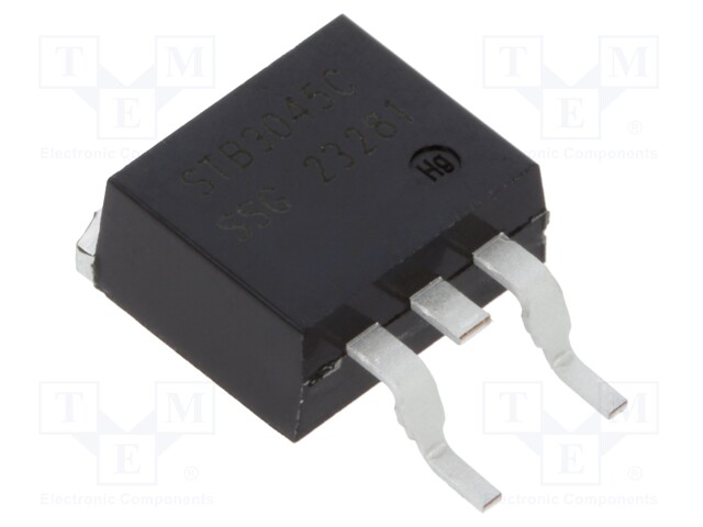 SCHOTTKY TASASUUNTAUSDIODI - D2PAK - SMD - 45V - 30A - RULLA,TEIPPI - Diodit - STB3045CTR-SMC - 1
