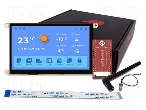 TFT NÄYTTÖ - 7" - 800X480 - 8MBPSRAM,16MBFLASH - 475CD/M2 - UC: ESP32 - Älykkäät näytöt - GEN4-ESP32-70C - 1