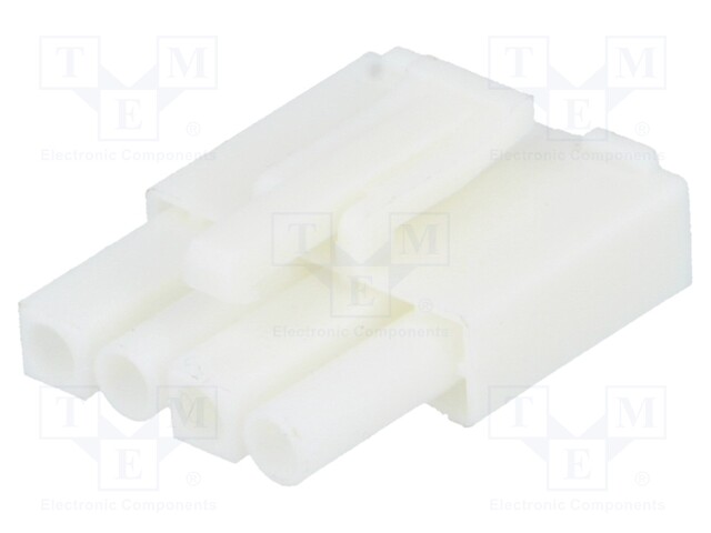 LIITIN: JOHTO-JOHTO - PISTOKE - NAARAS - PIN: 4 - 4,5MM - 1X4 - Signaaliliittimet rasteri 4,50mm - DS1069-02-4MW6C - 1