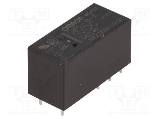 RELE - SPDT - UKELAN: 5VDC - IKOSKETINTEN MAX: 16A - Pienoisreleet - G2RL-14-E-5DC - 1