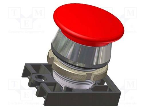 PAINOKYTKIN - 22MM - ASENNOT: 1 - PUNAINEN - IP55 - SIENI- - Taulukytkimet, standardi 22mm - NEK22M-DC - 1
